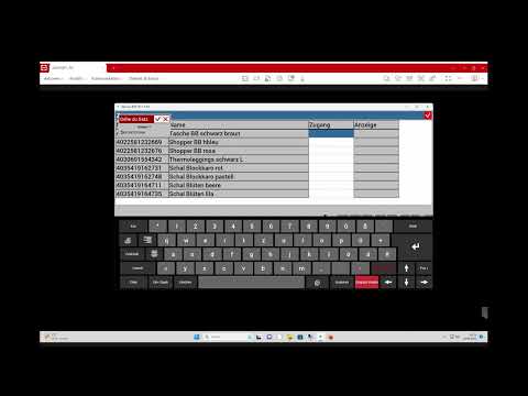 Artikelanlage, Bestandsverwaltung, Buchung von Artikel