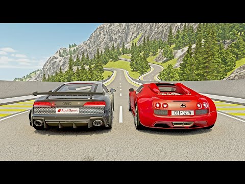 High Speed & Big Ramp Jumps with Expensive Cars #225 - BeamNG Drive | HanoverDrive