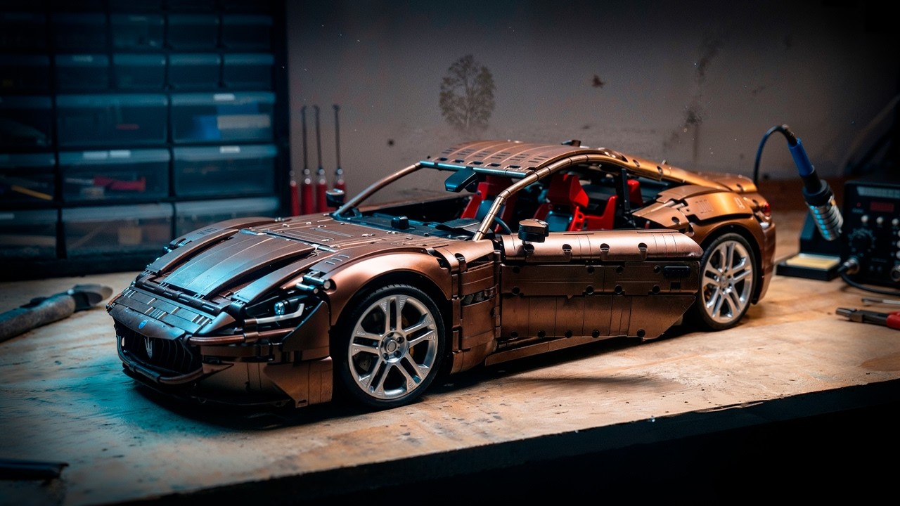 Building a MASSIVE 5,000+ Piece 1:8 Scale Maserati | Speed Build