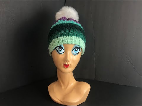 Machine Knitting: Bubble Beanie Hat Brother KX 350 or LK 150 Beginner's Project