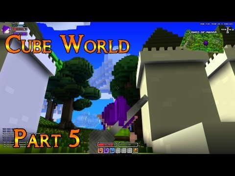 Cube World Gameplay part 5 Level 2 Elf Warrior (1080p) HD