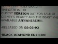 Most Epic Ridiculous Ebay Walt Disney Black Diamond VHS Beauty And The Beast Listings Of 2016
