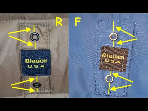 Blauer Jacket real vs fake. How to spot fake Blauer USA jackets and parkas