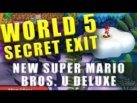 World 5 secret exit New Super Mario Bros U Deluxe - Soda Jungle secret exit