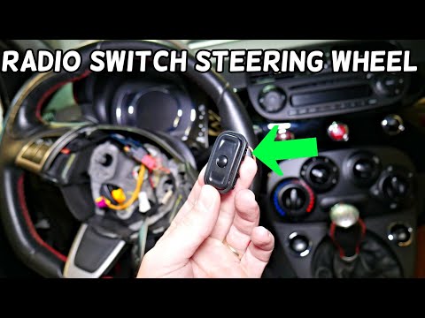 FIAT 500 STEERING WHEEL RADIO CONTROLS SWITCH REPLACEMENT REMOVAL