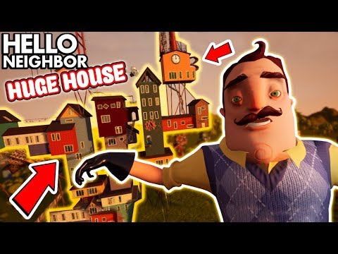 The Neighbor’s *NEW* HUGE 100 ROOM HOUSE!?!? | Hello Neighbor Gameplay (Mods)