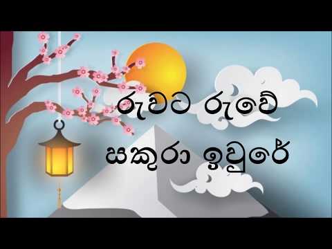 Ruwata Ruwe Sakura Iwure Karaoke (without voice) - රුවට රුවේ සකුරා ඉවුරේ