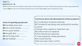 Cambridge 17 listening test 4 part 3