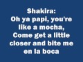 Shakira - Rabiosa feat Pitbull Lyrics/letra on screen ...