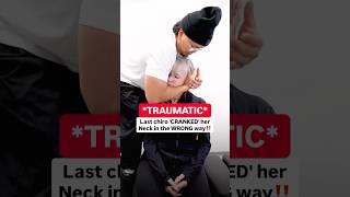 THEY CRACKED HER NECK **WRONG**⁉️ #chiropractic #backpain #neckpain #trending