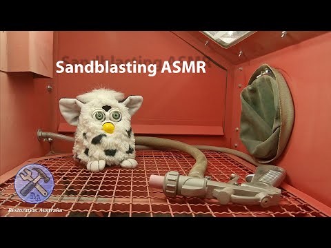 Sandblasting ASMR video, the sandblaster we use before the restoration.