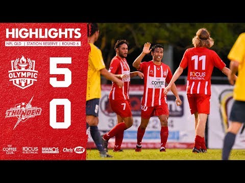NPL QLD 2018 Round 5 - Olympic FC vs SWQ Thunder Highlights