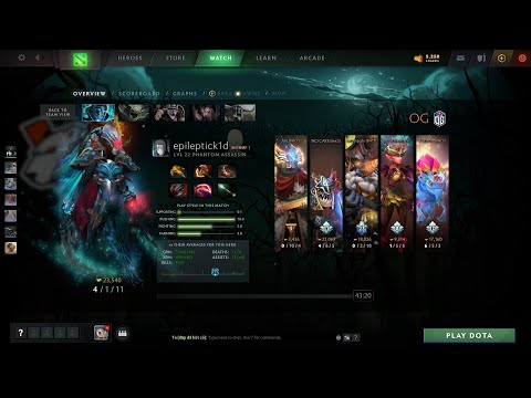 dota2core epileptick1d Phantom Assassin - OG vs VP - EPIC league