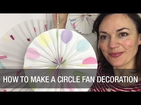 How to Make a Paper Circle Fan