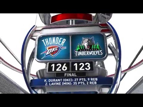 Oklahoma City Thunder vs Minnesota Timberwolves - January 27, 2016