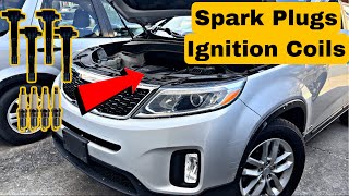 2015 Kia Sorento 2.4L Spark Plugs and Ignition Coils Replacement