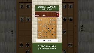 銀のドリブルで突破！二枚落ち△５五歩止め「カニ囲い＆棒銀」