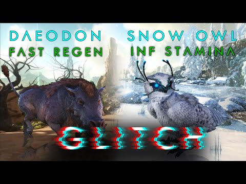 ARK: Survival Evolved I How to do auto Snow Owl healing and Daeodon healing Glitch