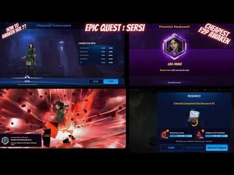 ETERNALS EPIC QUEST : SERSI - HOW TO AWAKEN AND BUILD- WBU STAGE 99 CULL NO CTP| Marvel Future Fight