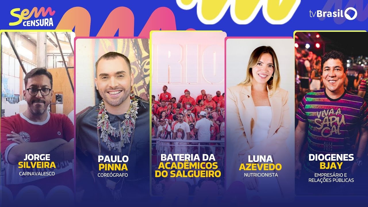 🔴 SEM CENSURA RECEBE JORGE SILVEIRA, PAULO PINNA, LUNA AZEVEDO, DIOGENES BJAY E BATERIA DA SALGUEIRO