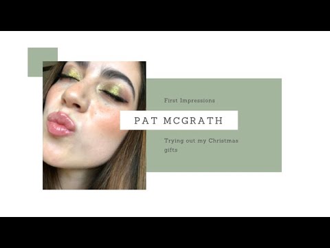 Trying out my Christmas Gifts! PAT MCGRATH FIRST IMPRESSIONS 🤩🤩