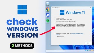 How to Check Windows Version in Laptop & PC (Windows 10/11)