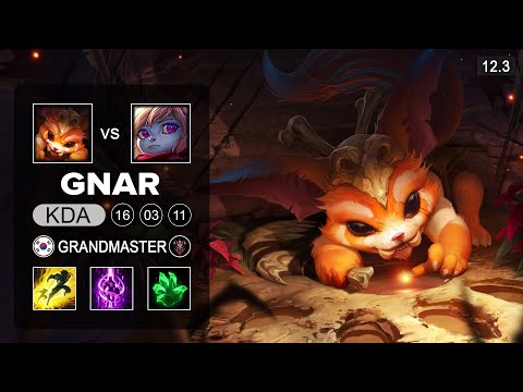 Gnar Top vs Poppy - KR Grandmaster - Season 12 Patch 12.3
