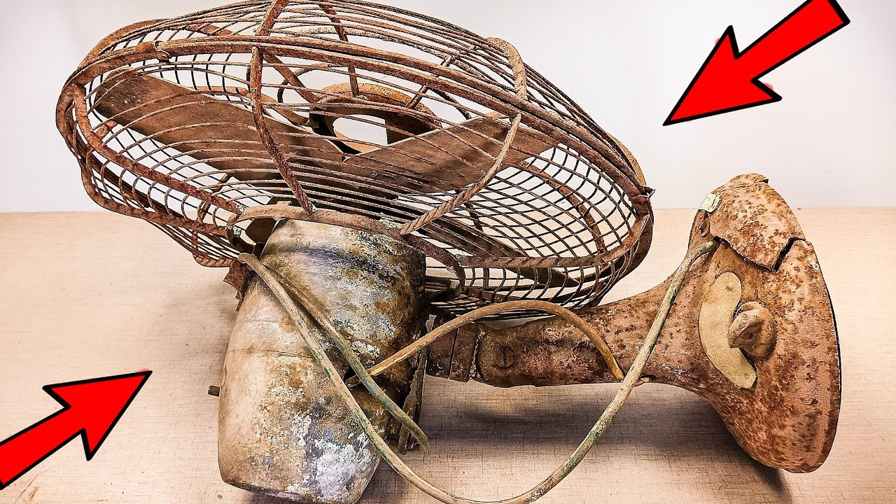 Restoration of Old Rusty Table Fan | 70 Years Old Electric Fan