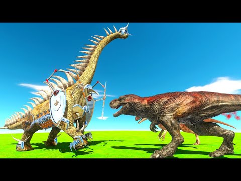 Upgraded HERBIVORE vs CARNIVOROUS Dinosaurs - Animal Revolt Battle Simulator