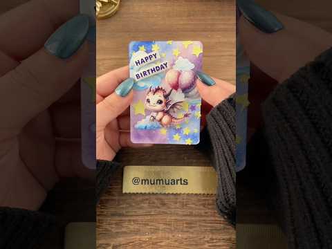 Happy birthday cards 🎂 All supplies are from Goodiesforsoul #playingcards #birthdaycard #asmr