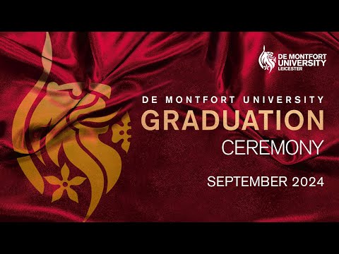 DMU September Graduations 2024: Wednesday 4 September 10am