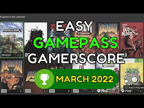 Easy Game Pass Games for Achievements and Completion - March 2022