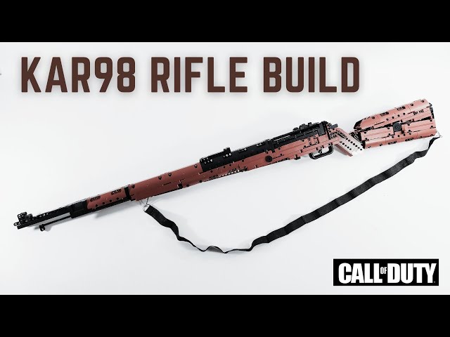 Vídeo relacionado con Kar - Kit de construcción de bloques de construcción de rifle de 98 quilates, juego de construcción de 1025 piezas, rifle de francotirador Mauser 98K con función de disparo, rifle de francotirador de