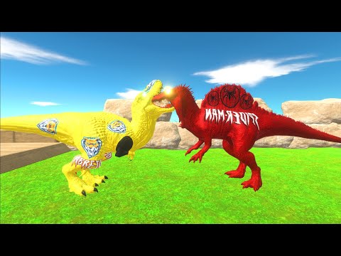 SABRETOOTH T REX DEATH CLIMB - Animal Revolt Battle Simulator