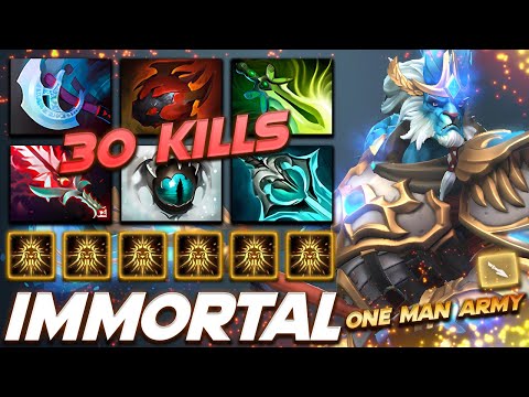 Phantom Lancer One Man Army 30 Frags - Dota 2 Pro Gameplay [Watch & Learn]