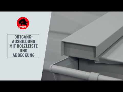 PREFA Schulungsvideo | 1.1.11.2 Ortgangausbildung mit Holzleiste und Abdeckung
