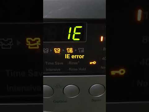 LG washing machine IE error explained #shorts