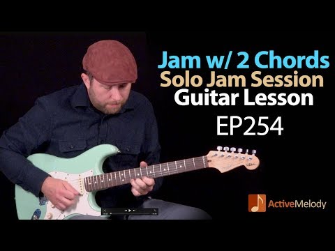 How to jam with just 2 chords - Playing both rhythm and Lead - Blues Guitar Lesson - EP254