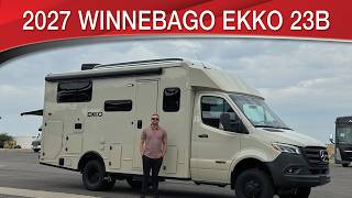 A preview image of the linked video showcasing 2027 Winnebago EKKO 23B