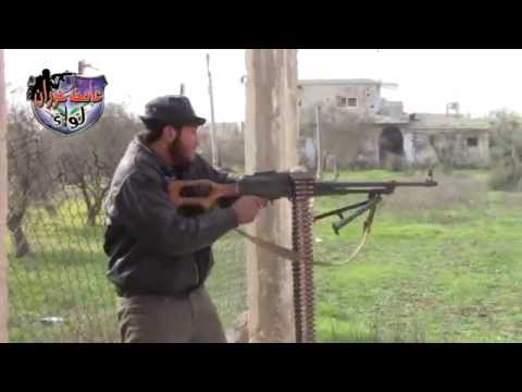 اشتباكات بين عناصر لواء عاصفة حوران وقوات النظام أثناء اقتحام اللواء 82 دفاع جوي في ريف درعا