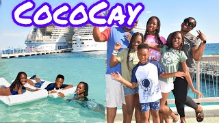 1st Visit to a PRIVATE ISLAND | Royal Caribbean CRUISE day 3 at COCOCAY!