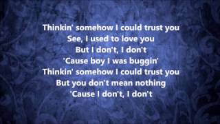 Mariah Carey - I Don&#39;t - Lyrics