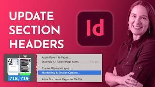 InDesign Tutorial: How to Update "Section" Headers & Marker Variables