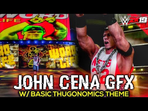 WWE 2K19 John Cena Thuganomics Updated Word Life GFX Entrance, Signature, Finisher | PC Mods