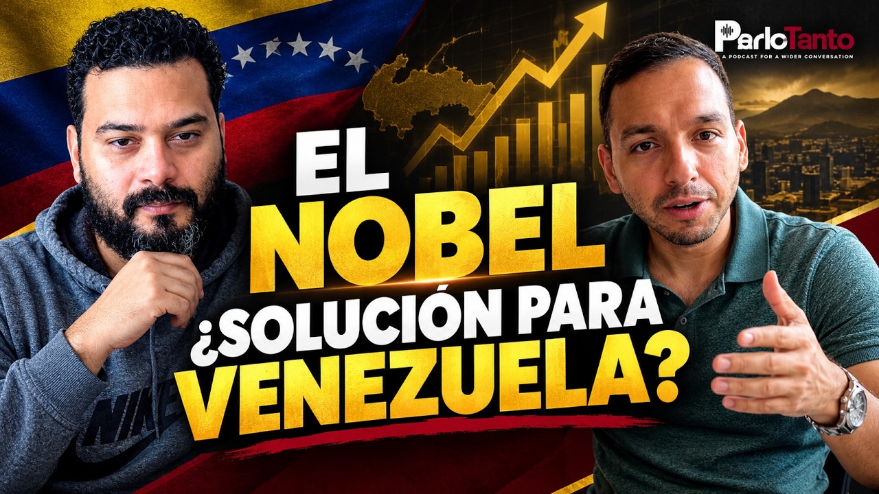 Kevin Rondón y el economista Adalberto Alvarado en Parlo-Tanto analizando el Nobel de Economía 2026