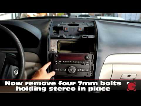 GM Saturn Outlook 2007-2010 GROM USB Android iPhone Bluetooth Car Kit install, stereo removal