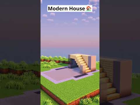 HellFrozen - Minecraft Easy* Modern House🏠 #shorts