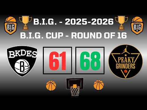 Peaky Grinders 68-61 Brooklydes (Round of 16-Big Cup-06/12/2025)