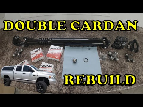 How to Rebuild a Double Cardan Drive Shaft from a 2007 Dodge Ram 2500.