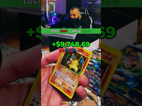 WE PULLED BASE SET CHARIZARD 🔥$10,000 HIT💥 #shorts #pokemon #pokemoncards #packopening